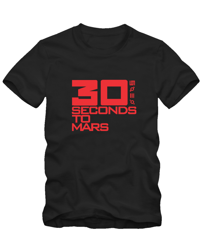 marškinėliai 30 seconds to Mars logo